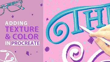 How to add texture & color in Procreate