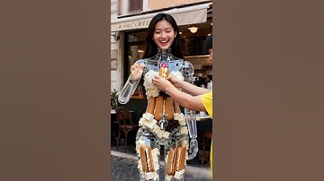 Tiramisu Cream Sauce Dispenser Robot, in Service #futuristic #robot #technology #humanoid #AI