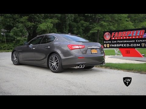 Maserati Ghibli W/ Fabspeed Exhaust REVS & Acceleration Sound!