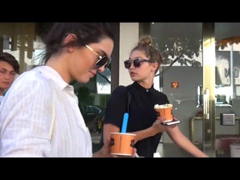 Kendall Jenner And Gigi Hadid Get Frozen Yogurt