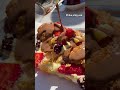 🍓 Chocolate Drizzle on Fresh Fruit Pastry 🤤Sweetest Dessert Ever! 🍫✨