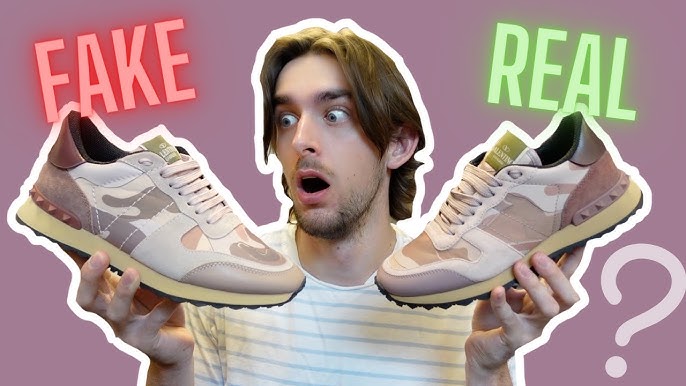 Real vs Valentino Rock Runners | How To Spot Fake Valentino - YouTube