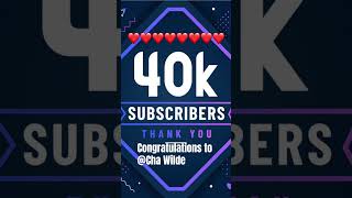 Congratulations, Cha Wilde