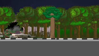 Mentahan Video Animasi Jalan Raya || Animasi Hutan #backgroundbergerak