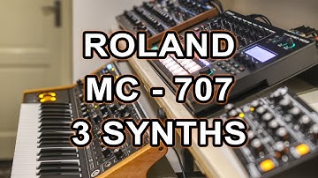 DAWLess Jamming Moog Subsequent 37, Novation Peak, Moog Minitaur, Roland MC-707