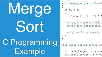 Merge Sort | C Programming Example