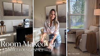 Office Lounge Room Makeover Earthy Light Airy Decorate With Me Pre -Fall Styling Ideas