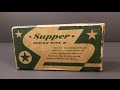 1945 US Military K Ration Supper Food MRE Review Antique Americana Vintage Nestle Candy Unboxing