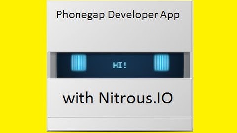 Phonegap Developer App online with Nitrous.IO