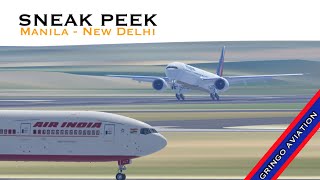 Philippine Airlines 777 Landing at New Delhi| #shorts