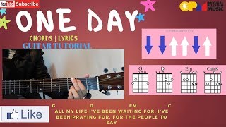 Video thumbnail of "One Day Guitar Tutorial with Chords and Lyrics"