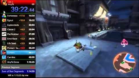 Jak 2 Any% speedrun [1:15:05] Old WR