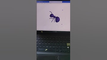 Ant 🐜 In Ms Word #shorts #laptop #trending #shapes #tech