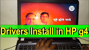 How to install Drivers in hp pavilion g4