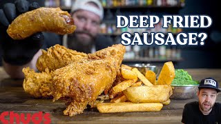 Fish & Chips + Battered Sausage! | Chuds BBQ