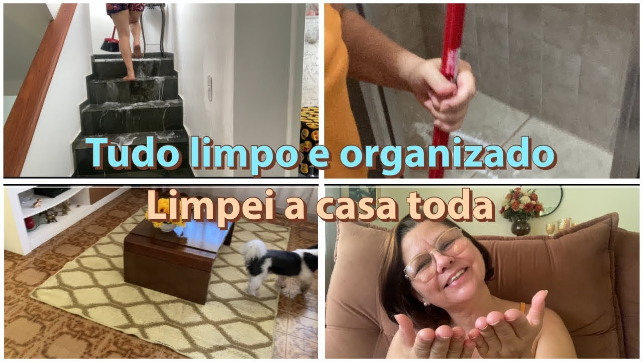 Limpeza completa na casa toda