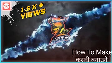 How To Make Slash Logo Reveal Intro in Android by using kinemaster ||Official intro of Elementrix ||