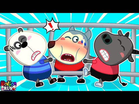 Помогите, Вулфу застрял в заборе! Советы по безопасности детей Wolfoo Russian