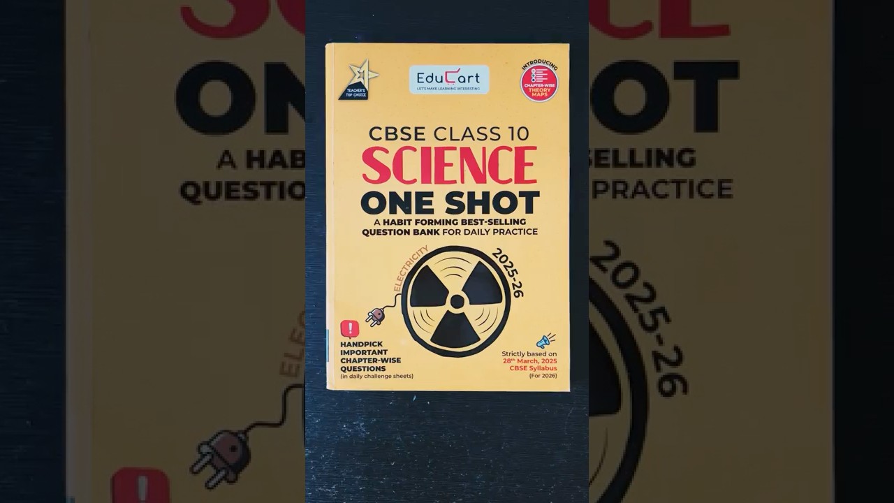 Educart One-shot Science CBSE Class 10 Question Bank 2025-26 on new Syllabus 2026 