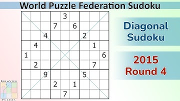 WPF Sudoku 2015 Round 4 - Diagonal Sudoku