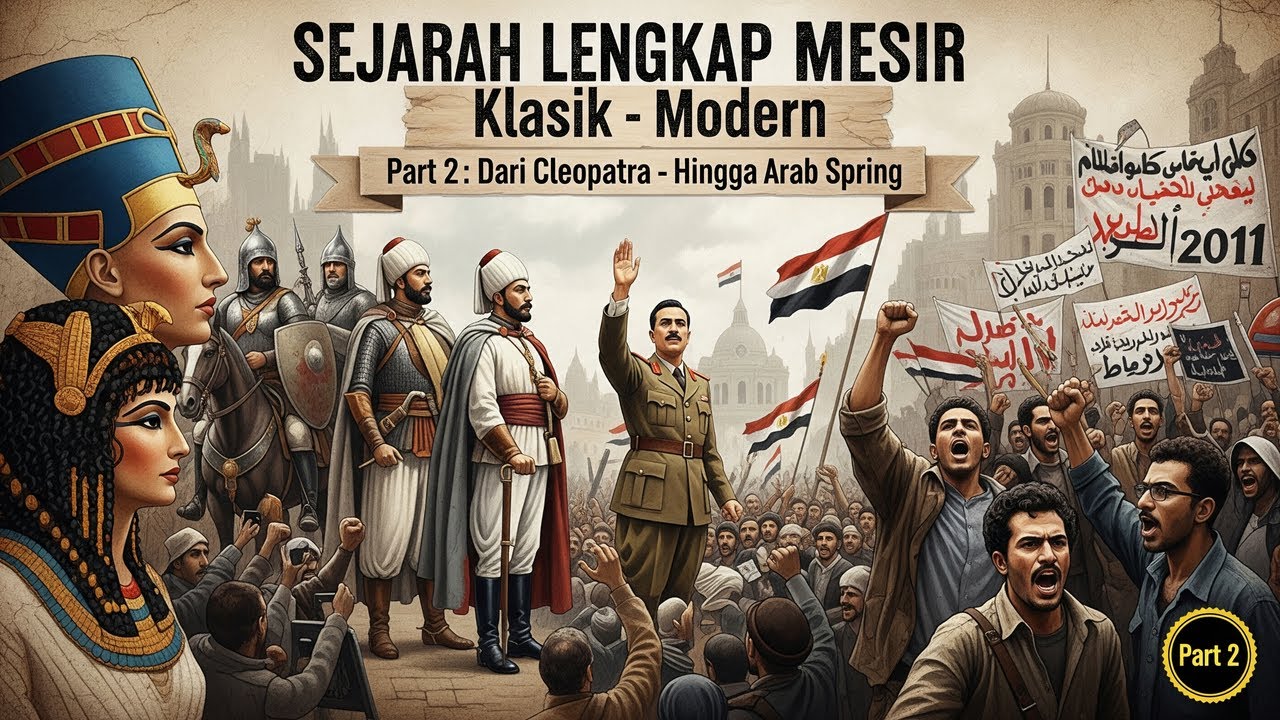 Sejarah Lengkap MESIR | Part 2: Dari Cleopatra Hingga Arab Spring