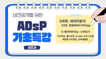[ADsP 3과목 개념 3-1🐣] 1편. 데이터마이닝 쉽게 끝내기! 🌳 데이터 분할&분석 프로세스 한눈에 정리