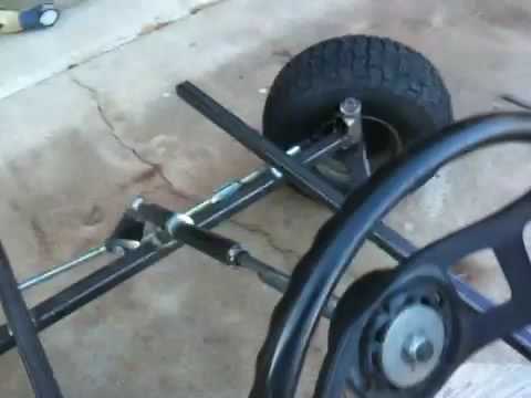 48v Scooter to Go Kart Conversion project: What Not To Do With Steering