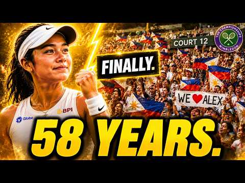 Alex Eala Makes HISTORY First Filipino Win at Wimbledon in 58 YEARS!
