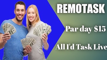 Remotask par day $15 all id task live work from home
