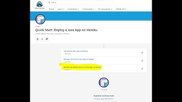 Deploy a Java App on Heroku | Modify and add services to a java app | Trailhead Salesforce Answers