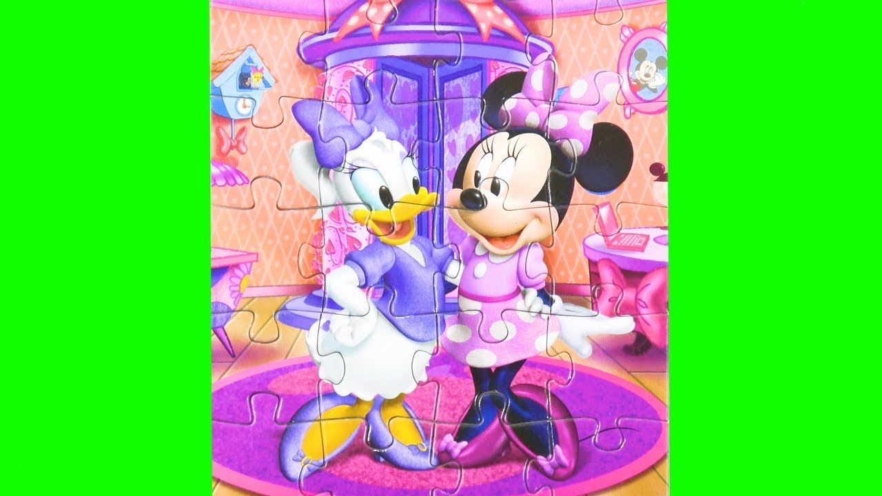 Mickey Mouse disney Minnie Mouse and Daisy Duck puzzle For Kids ミニーマウス ...