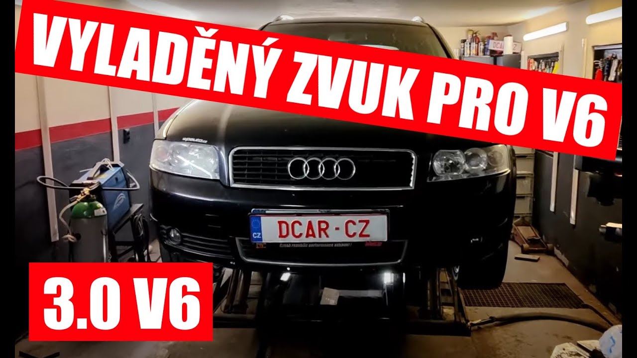 Audi A4 B6 3.0 V6 - zakázkový nerezový výfuk DCar.cz