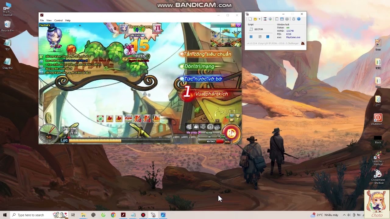 Tool war gunny tự viết bằng Clickermann - Auto aimbot