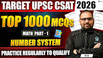 UPSC CSAT Classes 2026 Online | UPSC CSAT MCQs | CSAT Quantitative Aptitude Solved Question Paper