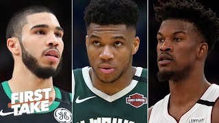 Celtics or Heat: Which team is the biggest threat to Giannis and the Bucks in the East? | First Take