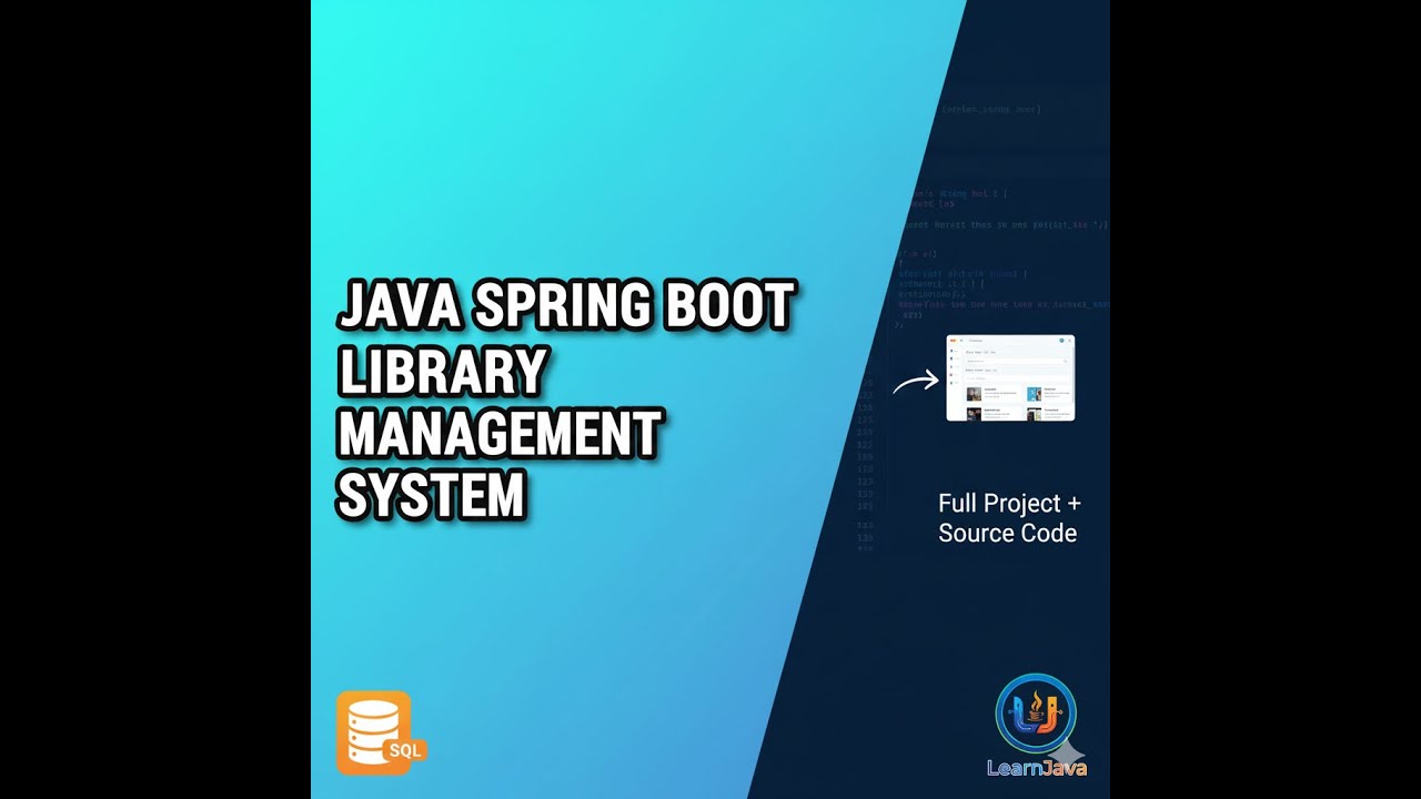 Java SpringBoot Project โ Library_Management_System | Java + Spring ...