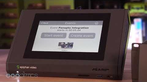 Epiphan Pearl Integration with Panopto & PTZOptics