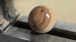 #Woodturning a sphere @BAILEYWOODWORKS