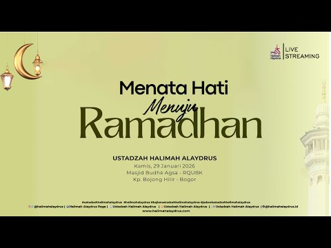 🔴𝗟𝗜𝗩𝗘 𝗙𝗥𝗢𝗠 𝗠𝗔𝗟𝗜𝗡𝗔𝗨 | 𝗜𝗦𝗧𝗜𝗤𝗢𝗠𝗔𝗛 𝗠𝗘𝗡𝗨𝗝𝗨 𝗥𝗜𝗗𝗛𝗔 𝗔𝗟𝗟𝗔𝗛 - 𝗨𝗦𝗧𝗔𝗗𝗭𝗔𝗛 𝗛𝗔𝗟𝗜𝗠𝗔𝗛 𝗔𝗟𝗔𝗬𝗗𝗥𝗨𝗦