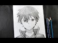 how to draw kirito - sword art online