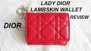 lady dior lambskin wallet price