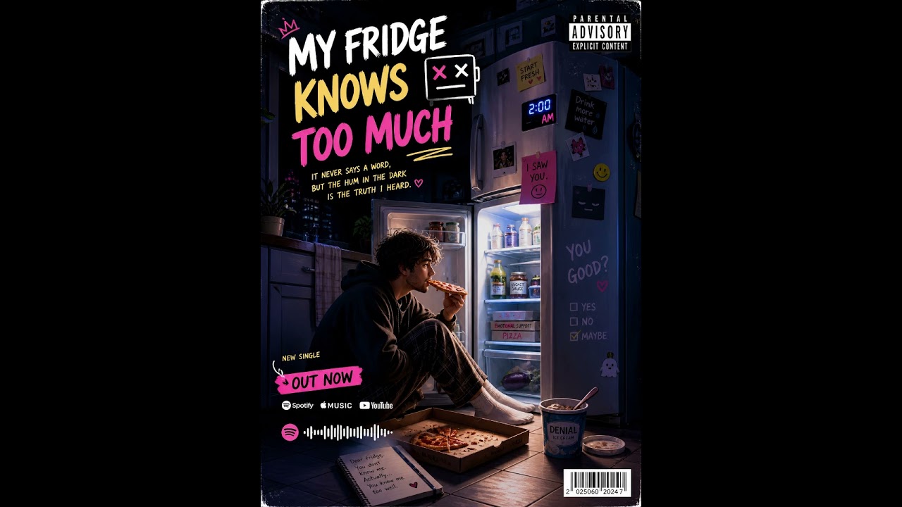 MY FRIDGE KNOWS TOO MUCH 🍕 | Funny Indie Pop Song #viral #foryou #newsound