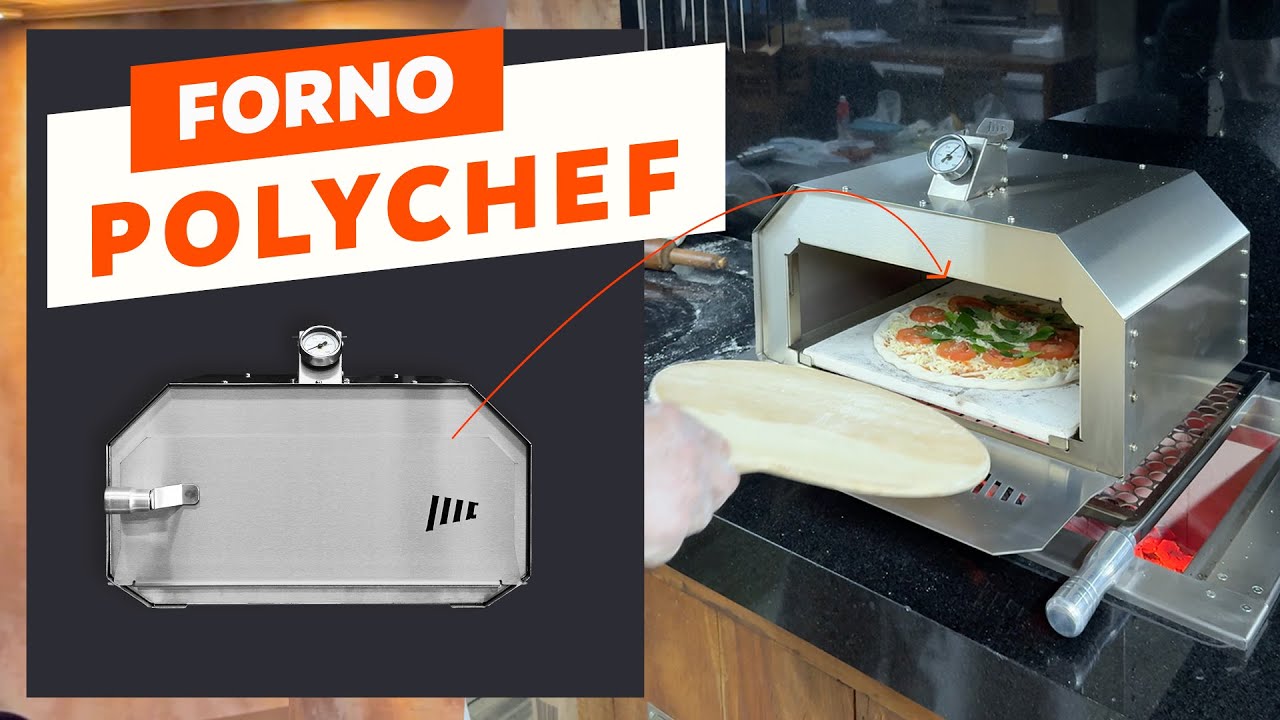 FORNO DE PIZZA NA CHURRASQUEIRA | EM INOX 304 COM REFRATÁRIO | MODELO POLYCHEF