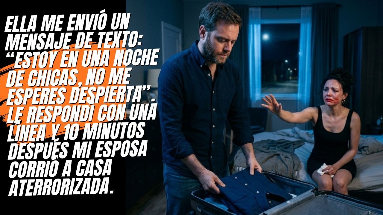 Mi esposa dijo que había salido de fiesta con chicas. Le respondí con una sola frase: llegó a casa..