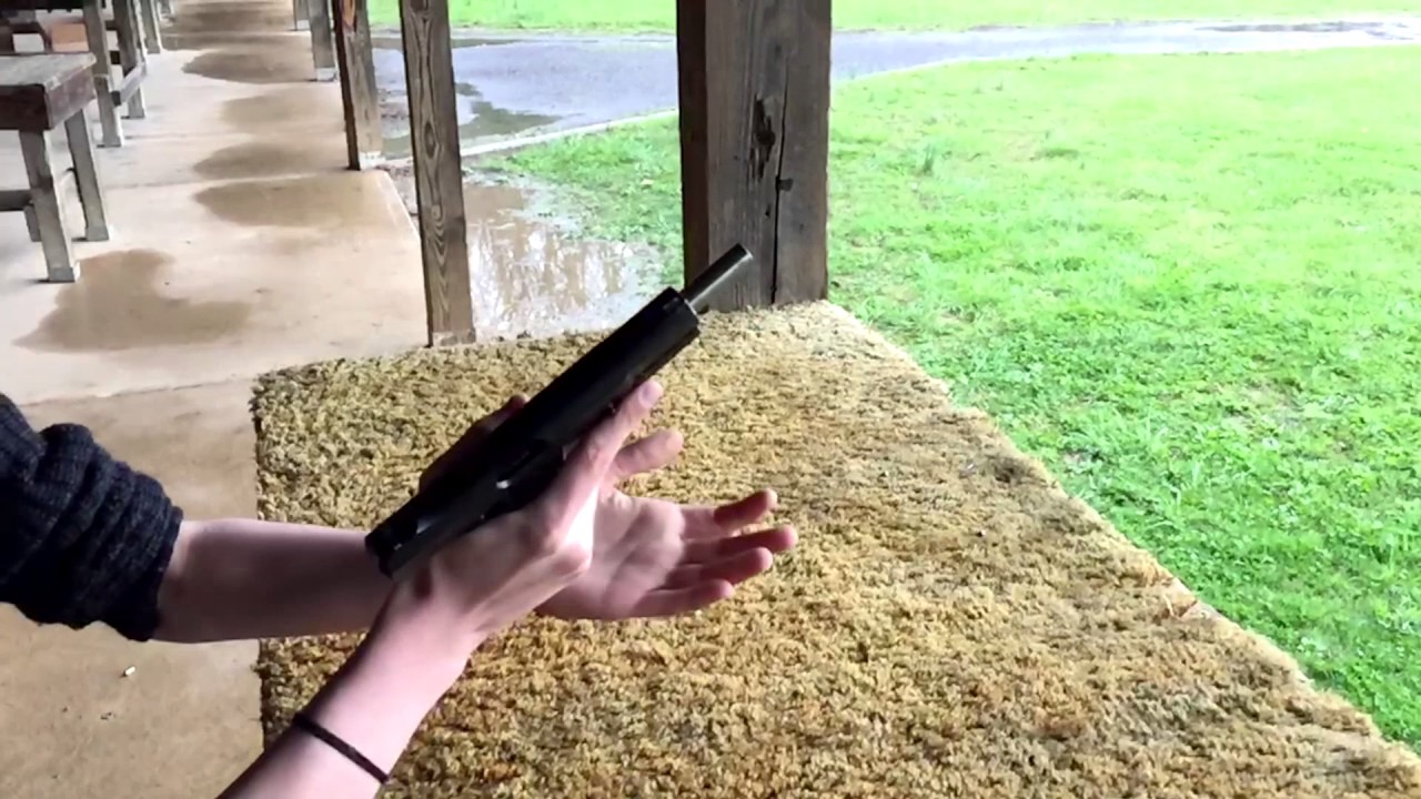 Shooting a Browning Hipower (SlowMo) YouTube