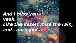 Video thumbnail of "Everything but the girl-I miss you like the desert miss the rain with lyrics"