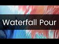 Waterfall Pour Painting with Arteza Metallic Acrylics