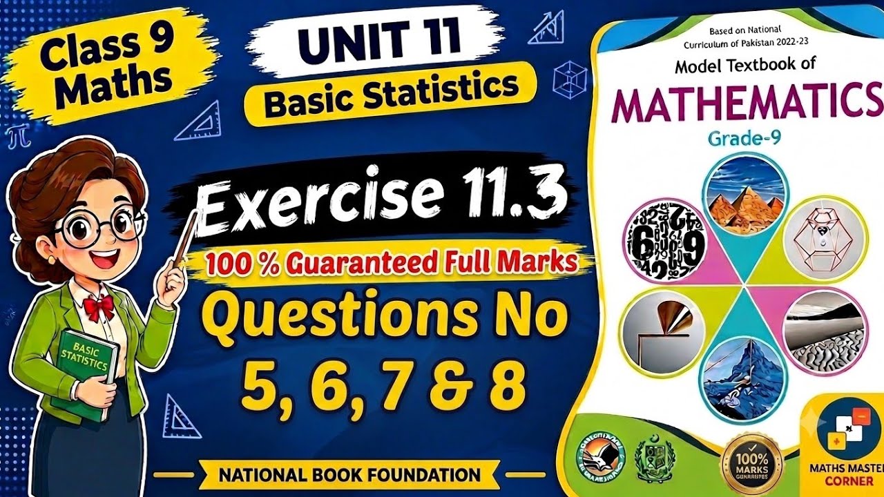 9th Class Maths Exercise 11.3 Q No 5 to 8 | Class 9 Math | Chapter 11 ...