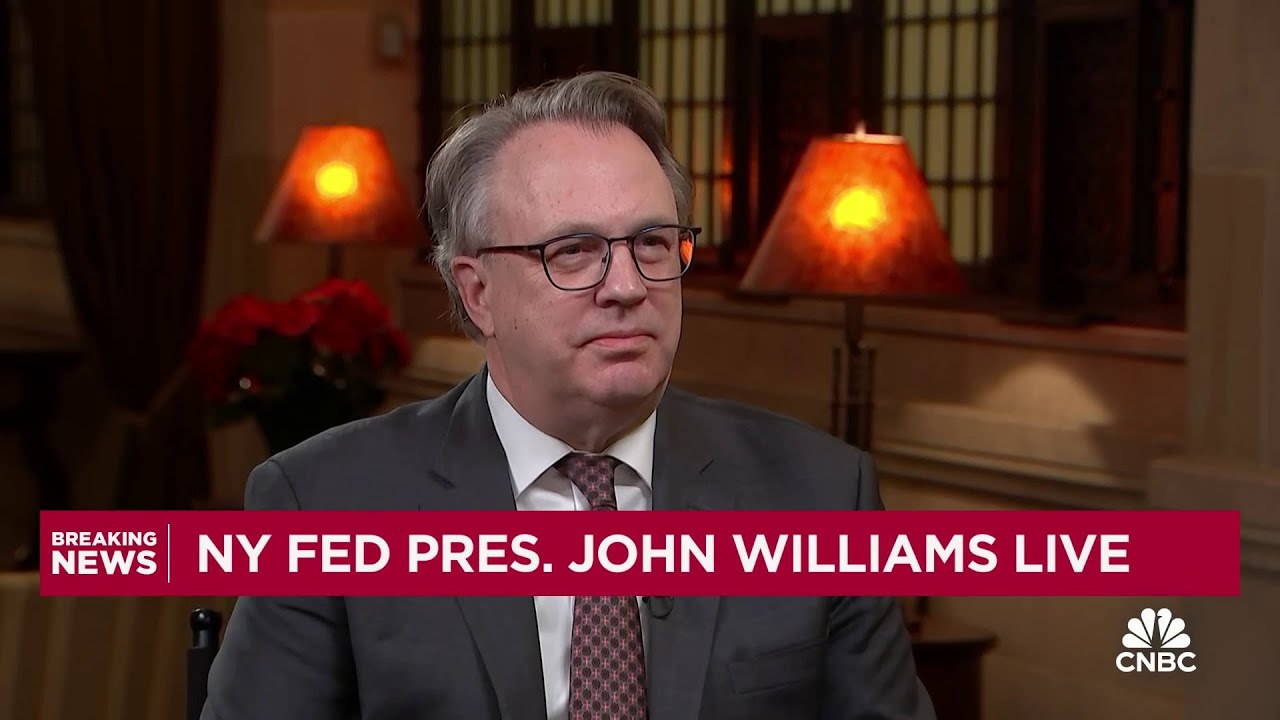 New York Fed President John Williams: The economy is in a very good place
