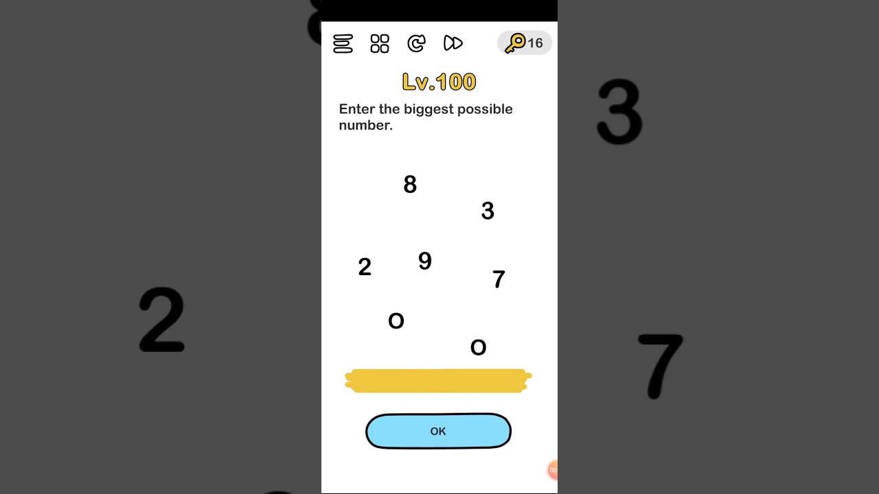Brain out level 100 Enter the biggest possible number Walkthrough YouTube